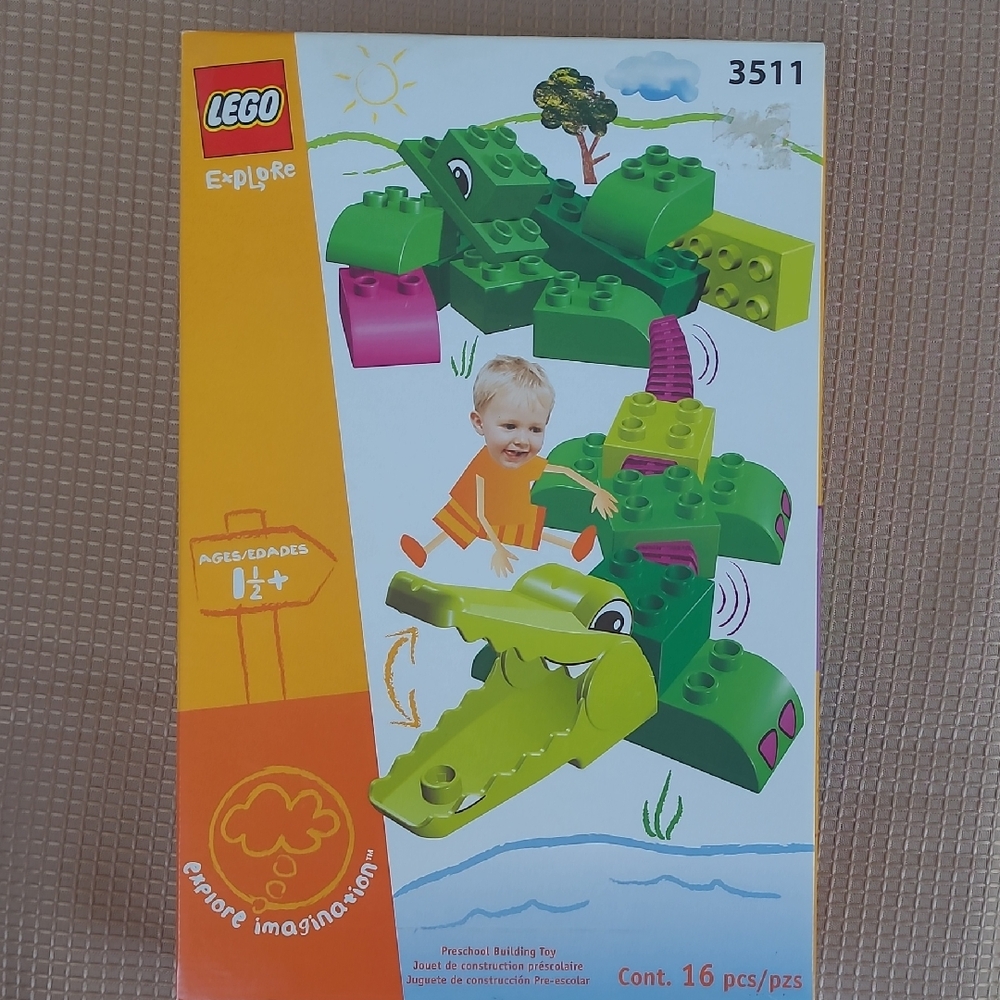 LEGO Explore Green and Yellow Crocodile Building Toy
